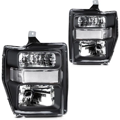 L/R Headlights For Ford F-250 F-350 F-450 F-550 Super Duty 2008 2009 2010 Pair (for: Ford)