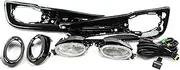 1Set Car Fog Light Assembly With Covers With Switch And Wires Upgrade Kit Compatible For Civic Sedan 2013-2015