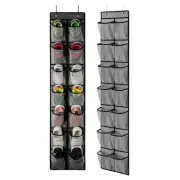 Over the Door Shoe Organizer, Hanging Shoe Organizer with 4 Hooks,Door Shoe H...
