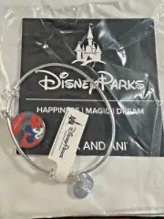 DISNEY ALEX AND ANI BANGLE CHARM BRACELET MICKEY SINCE 1928 SILVER