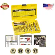 Versatile 18-Piece Screw Extractor & Left Hand Drill Bit Kit - DIY Essential