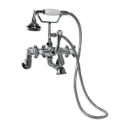 American Standard Reminiscence bath filler with personal shower, polished Chrome