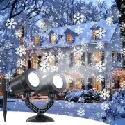 Brightown LED Snowflake Projector Lights Outdoor, Waterproof Rotating Christmas