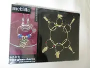 Wine Glass Charms with holding ring - set of 6 - by Metalla