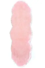 Genuine Sheepskin Rug Lambskin Rug Wool Double L PINK