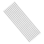 10Pcs Long Twist Drill Bit 1.5mm High-Speed Steel 75mm / 2.95 Jobber Bits Set