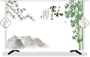 TV Cover Indoor 32-85 Inch TV Display Protectors Colorful Painting Pattern Dustproof TV Screen Protector Indoor Bedroom Living Room Art Decoration Television Computer Monitor Dus(Size:80IN,Color:A)