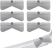 Tuperoymse 6Pcs Stainless Steel Gutter Extension Hinge Downspout Extension Hinge Extension Gutter Extension Can Easy Installation
