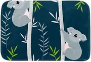 EGGDIOQ Doormats Koala Climbing Custom Print Bathroom Mat Waterproof Fabric Kitchen Entrance Rug, 23.6 x 15.7in