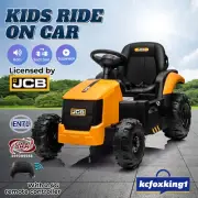 Kids Electric Car Toy Ride On Tractor Childrens Parental JCB Licensed 12V