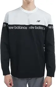 [New Balance] 012-4270001 Men's Crew Neck Knit (Stretchy, Logo Jacquard) / Golf