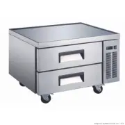 Refrigerated Two Drawer Bench Base Fridge Fed-x 184L XCB-36 Cold Drinks Chill