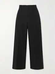 [VINCE] VINCE - Cropped Tencel Lyocell-blend Straight-leg Pants - Black - US4 US 4 Black
