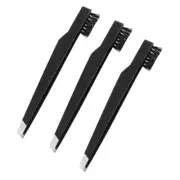 3PCS Stainless Steel Tweezers Precision Tweezers Eyebrow Plucker Face Tweezers