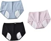 SEWOART Ladies Underwear Set 3pcs Women's Cotton Underwear Breathable Maternity Leggings Menstruation Pants Leak-Proof Feature
