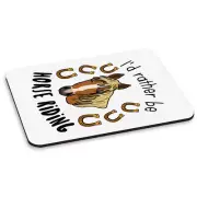 I'd Rather Be Horse Riding PC Computer Mouse Mat Pad Worlds Best Awesome Funny