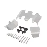 For Axial SCX24 AX90081 1:24 RC Car Stainless Steel Axle Skid Plate Guard Set