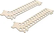 Didiseaon DIY Embroidery Tool 2pcs Wooden Thread Winding Board Thread Winder Bobbin Holder for Ages