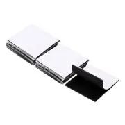 16set Hook and Loop Strips with Adhesive 4"x4" Hook and Loop Tape Sticky Black