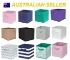 Foldable Storage Cube Folding Storage Box Fabric Cube Kids Toy Organiser-AU