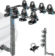 Upgrade 2.0 Hitch Bike Rack – Heavy-Duty Dual Locking, 240LBS Max Load | Hanging Bike Carrier for Car, SUV, Truck & RV with 2” Receiver, High-Strength Double Arms for Enhanced Stability