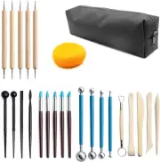 Clay Tools Kit, 25 PCS Polymer Clay Tools, Ceramics Clay Sculpting Tools Kits, A