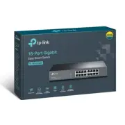 TP-Link 16-Port Gigabit Easy Smart Switch Power Down Idle Ports Green Technology