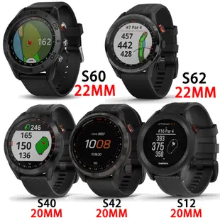 Garmin Approach S62 S60 運動矽膠腕帶。