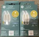 LED+ Light Bulb, Daylight, Dusk-to-Dawn, 500 Lumens, 5-Watts,2-BOXES=4 BULBS