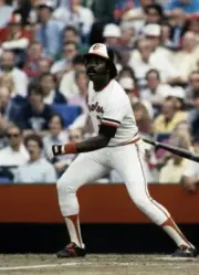 Eddie Murray Baltimore Orioles batting at the American League Cham- Old Photo