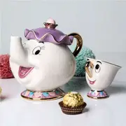 Cue Beauty And The Beast Teapots Mrs Potts Chip Tea Pot Ceramic Tea Cup Set Gift