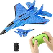 RC Plane, Remote Control Wireless Airplane Toy, RC Plane Remote Control 2CH 2.4Ghz RC Plane with Lights, Foam RC Fighter Airlane Jet for Men Women Kids