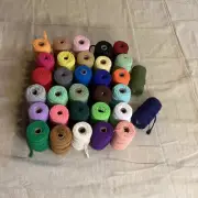 Kenning 32 Rolls Macrame Cord 1760 Rads Natural Cotton Twine Knitting DIY