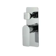 AQUAPERLA VOG Solid Brass Chrome Shower/Bath Wall Mixer with Diverter