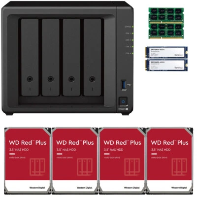 Synology DS923+ 32GB RAM 800GB Cache 32TB (4x8TB) of WD RED PLUS Drives
