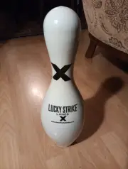 Lucky Strike Lanes - Factory Sealed Light Blue Bowling Pin New! Condition 15x5in