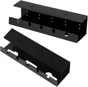 2Pcs Under Desk Cable Organizer Tray Self Adhesive Wire Management for Power Strips Desktop Cord Storage Easy Installation Large Capacity for Home Office