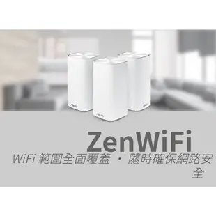 ASUS 華碩 ZenWiFi AC Mini(CD6)白色三入組 WiFi 6 無線路由器 分享器