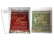 Honey Baked Ham Mixed Bean Soup Mix, Split Pea Soup Mix 16oz w/H&I Shopping List
