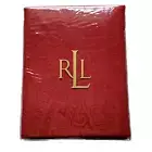 Ralph Lauren Paisley Suite Red Fabric Tablecloth 60"x104" Christmas Holiday NIP