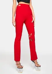 [ZEMETA] Holey Pray Cut Out Pants