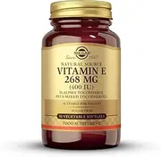 Solgar Natural Source Vitamin E 268 mg (400 IU) Vegetable Softgels - Pack of 50