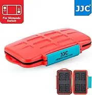 JJC 8+8 Slots Game Card Case Memory Card Protector for 8 X Game Card (Nintendo Switch : Pokken Tournament Dx/Sony Playstation PS VITA : Assassin's Creed III) + 8 X Micro SD/MSD Memory Card, Orange
