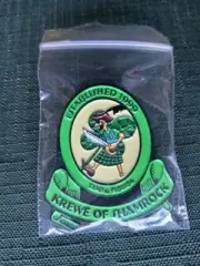 Gasparilla Parade Beads RARE Krewe of Shamrock Lapel Pin Gasparilla Lapel Pin