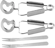Ciieeo Cooking Tongs Salad Tongs Stainless Steel Snail Tongs Spring Mechanism for Comfortable to Hold