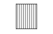Aluminium Fencing Gate Black