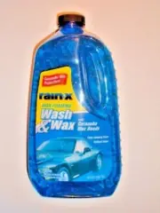 RAIN X--Wash & Wax With CARNAUBA WAX BEADS 1.89L CAR CLEAN SHAMPOO