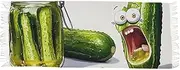 [XYMZR] Women’s Scarf Funny Cucumber Soft Warm Long Scarves Shawl Wrap for Winter Autumn Spring Travel Office Home, Multi-colored