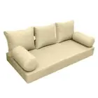|SLIPCOVER ONLY|S3 Daybed Mattress Bolster Backrest Covers Knife Edge Twin AD103