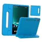 Kids Case for Samsung Galaxy Tab S9+ Case 12.4in with S Pen Holeder, EVA Blue